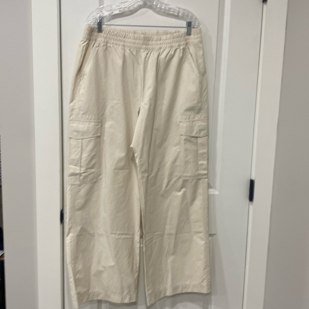 Abercrombie & Fitch Cream Wide Leg Pants